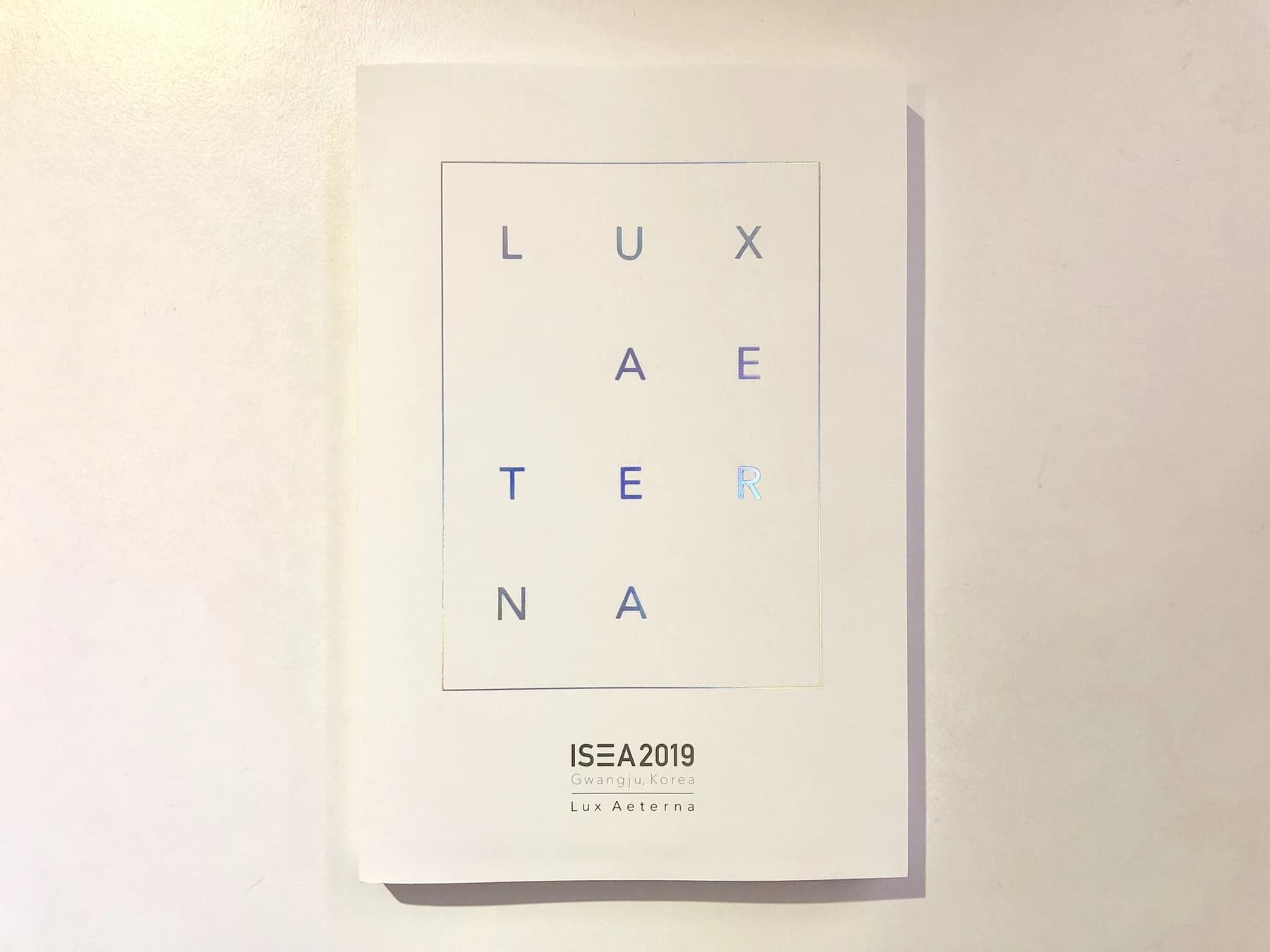 ISEA 2019 Lux Aeterna Catalogue Cover